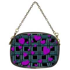 Purple love Chain Purses (Two Sides)  from ArtsNow.com Back