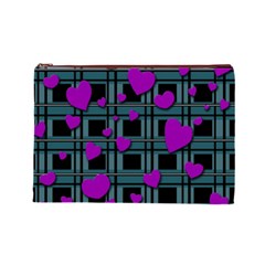 Purple love Cosmetic Bag (Large)  from ArtsNow.com Front