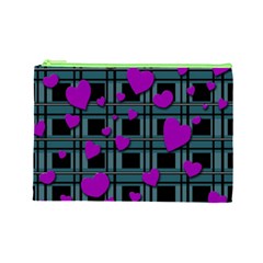 Purple love Cosmetic Bag (Large)  from ArtsNow.com Front