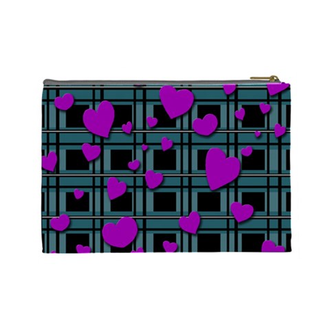 Purple love Cosmetic Bag (Large)  from ArtsNow.com Back