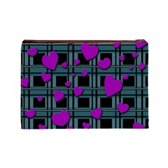 Purple love Cosmetic Bag (Large)  from ArtsNow.com Back