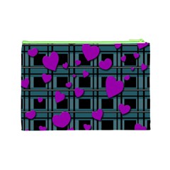 Purple love Cosmetic Bag (Large)  from ArtsNow.com Back