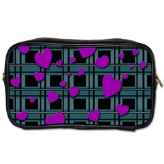 Purple love Toiletries Bags 2 Front