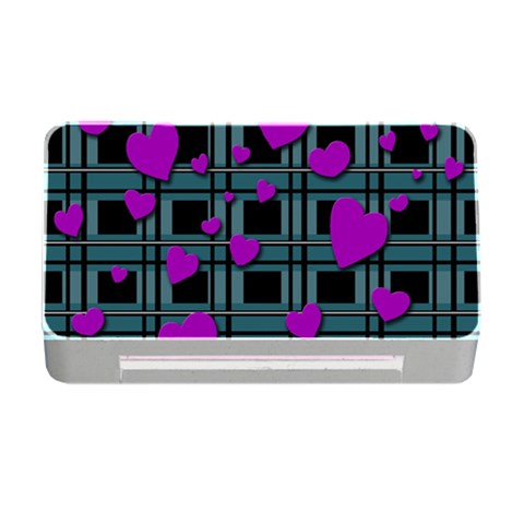 Purple love Memory Card Reader with CF from ArtsNow.com Front