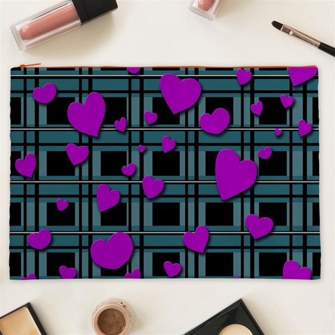 Purple love Cosmetic Bag (XXL)  from ArtsNow.com Front