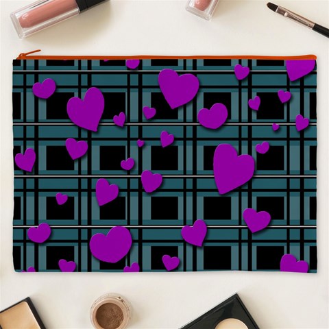 Purple love Cosmetic Bag (XXXL)  from ArtsNow.com Front