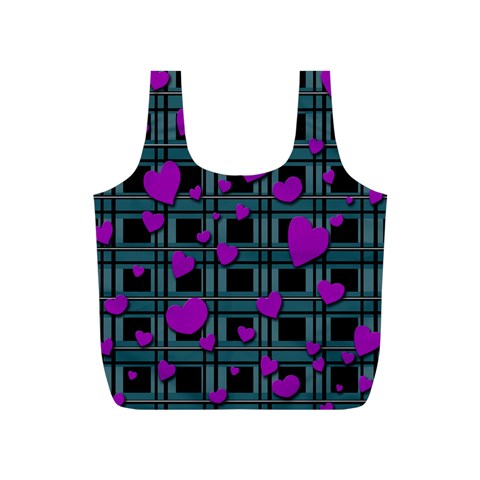 Purple love Full Print Recycle Bags (S)  from ArtsNow.com Back