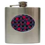 Decorative love Hip Flask (6 oz)