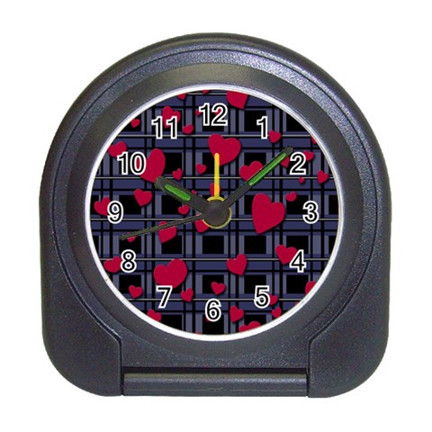 Decorative love Travel Alarm Clocks from ArtsNow.com Front