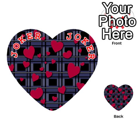 Decorative love Playing Cards 54 (Heart)  from ArtsNow.com Front - Joker2