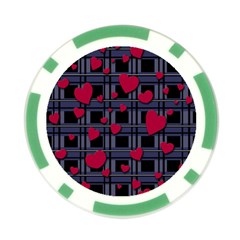 Decorative love Poker Chip Card Guards (10 pack)  from ArtsNow.com Front