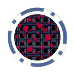 Decorative love Poker Chip Card Guards (10 pack)  from ArtsNow.com Front