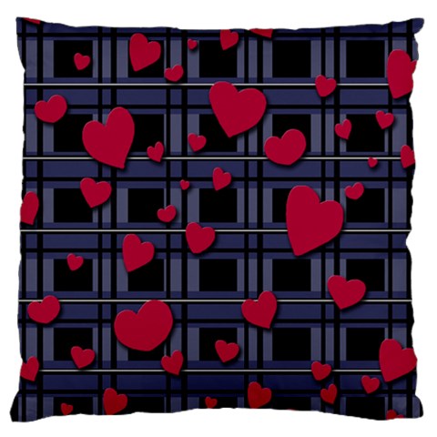 Decorative love Large Cushion Case (Two Sides) from ArtsNow.com Back