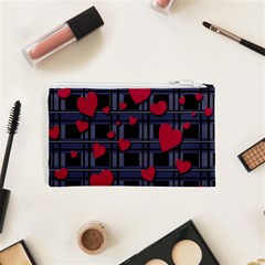 Decorative love Cosmetic Bag (XS) from ArtsNow.com Back