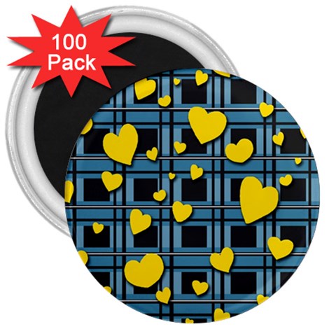 Love design 3  Magnets (100 pack) from ArtsNow.com Front