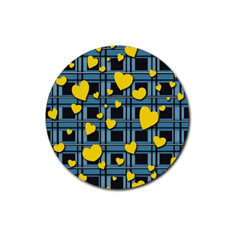 Love design Rubber Coaster (Round)  from ArtsNow.com Front