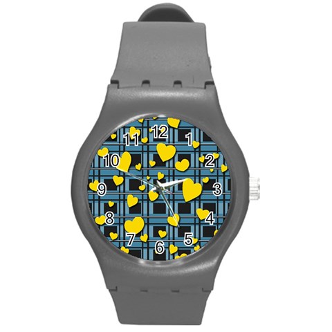 Love design Round Plastic Sport Watch (M) from ArtsNow.com Front