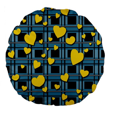 Love design Large 18  Premium Flano Round Cushions from ArtsNow.com Front