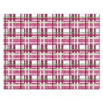 Pink plaid pattern Rectangular Jigsaw Puzzl