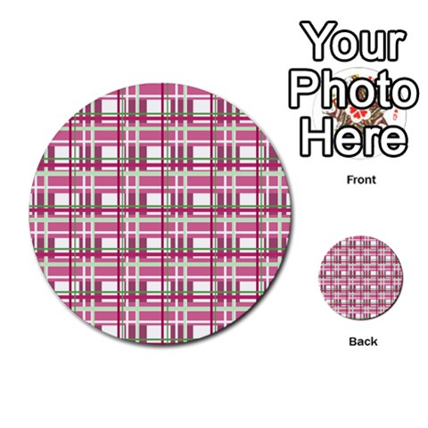 Pink plaid pattern Multi Front 52