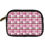 Pink plaid pattern Digital Camera Cases