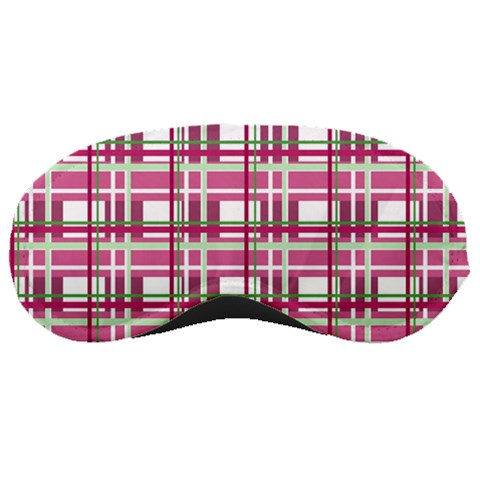 Pink plaid pattern Sleeping Masks from ArtsNow.com Front