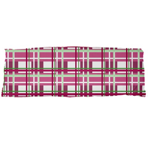 Pink plaid pattern Body Pillow Case Dakimakura (Two Sides) from ArtsNow.com Front