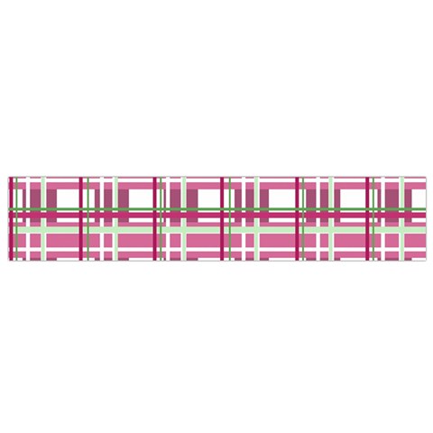 Pink plaid pattern Flano Scarf (Small) from ArtsNow.com Back