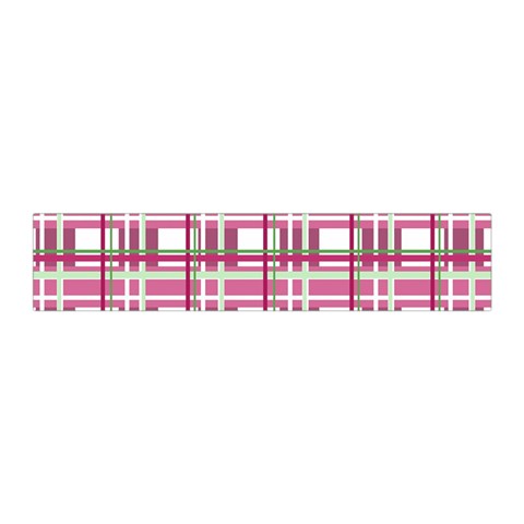 Pink plaid pattern Pleated Skirt from ArtsNow.com Waist Band