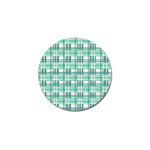 Green plaid pattern Golf Ball Marker (4 pack)