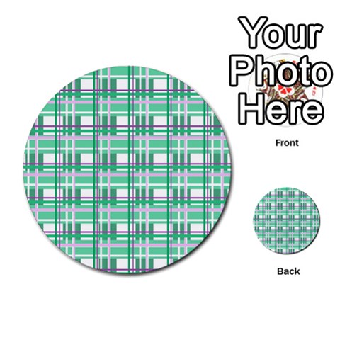 Green plaid pattern Multi Back 1