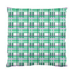 Green plaid pattern Standard Cushion Case (Two Sides) from ArtsNow.com Back