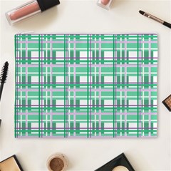 Green plaid pattern Cosmetic Bag (XL) from ArtsNow.com Front