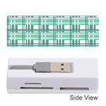 Green plaid pattern Memory Card Reader (Stick) 