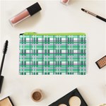 Green plaid pattern Cosmetic Bag (XS)