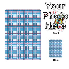 Blue plaid pattern Multi Back 45