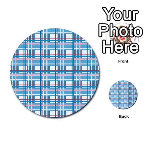 Blue plaid pattern Multi Front 54