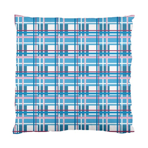 Blue plaid pattern Standard Cushion Case (Two Sides) from ArtsNow.com Back