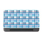 Blue plaid pattern Memory Card Reader with CF