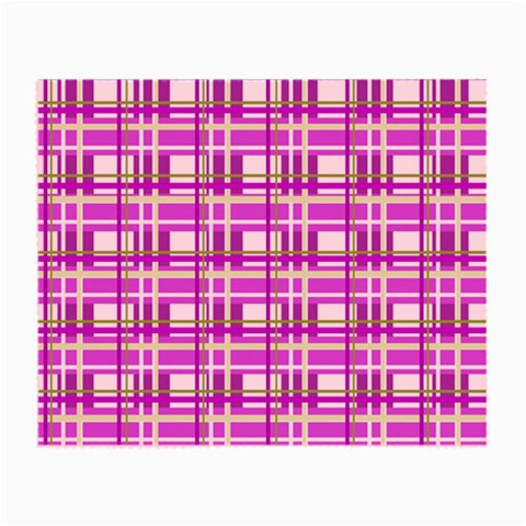 Purple plaid pattern Small Glasses Cloth from ArtsNow.com Front