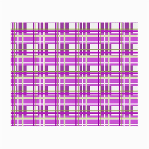 Purple plaid pattern Small Glasses Cloth (2 Back