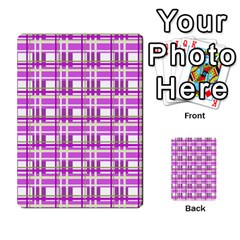 Purple plaid pattern Multi Front 20