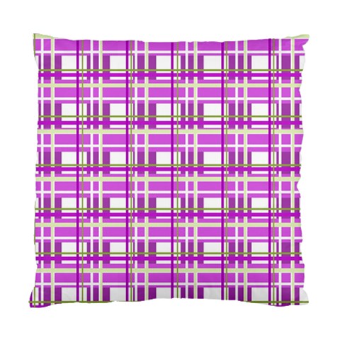 Purple plaid pattern Standard Cushion Case (Two Sides) from ArtsNow.com Front