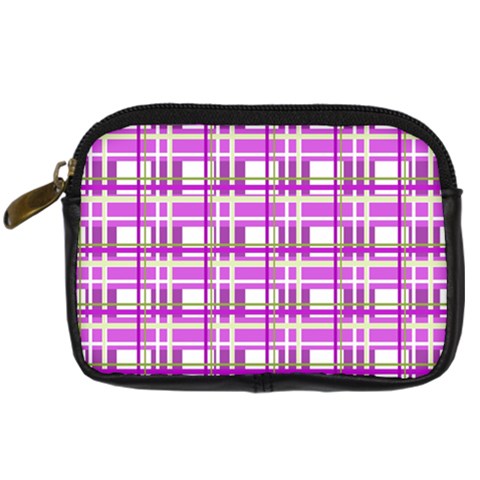 Purple plaid pattern Digital Camera Cases from ArtsNow.com Front