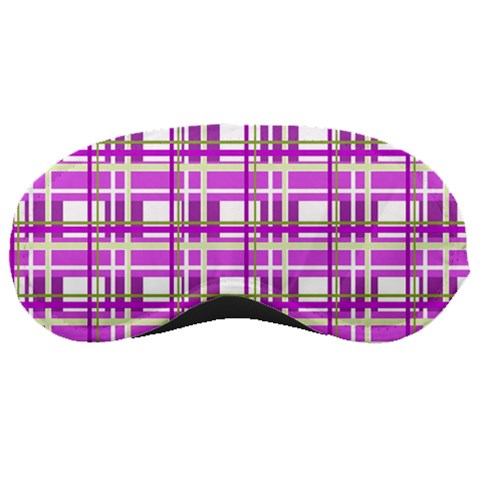 Purple plaid pattern Sleeping Masks from ArtsNow.com Front