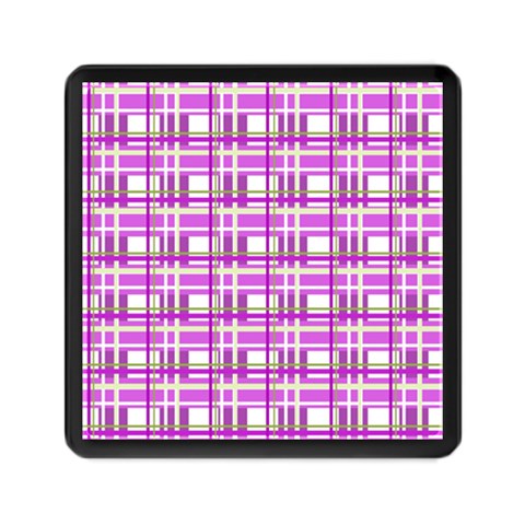 Purple plaid pattern Memory Card Reader (Square)  from ArtsNow.com Front