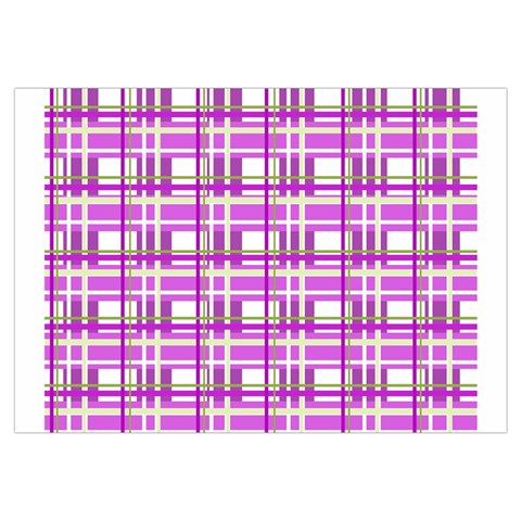 Purple plaid pattern Samsung Galaxy Note 4 Case (White) from ArtsNow.com Front