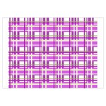 Purple plaid pattern Samsung Galaxy Note 4 Case (White)