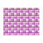 Purple plaid pattern Samsung Galaxy Note 4 Case (Black)