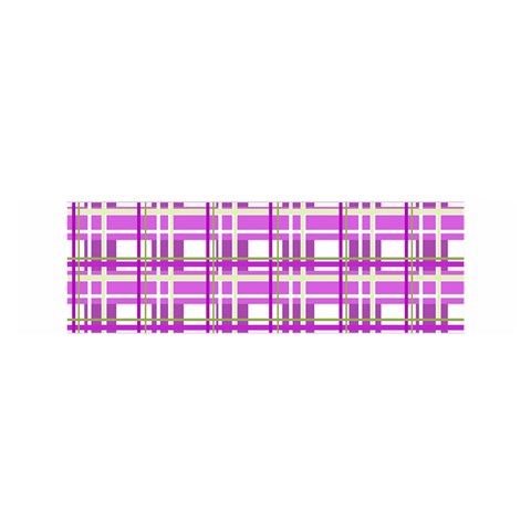 Purple plaid pattern Satin Scarf (Oblong) from ArtsNow.com Front